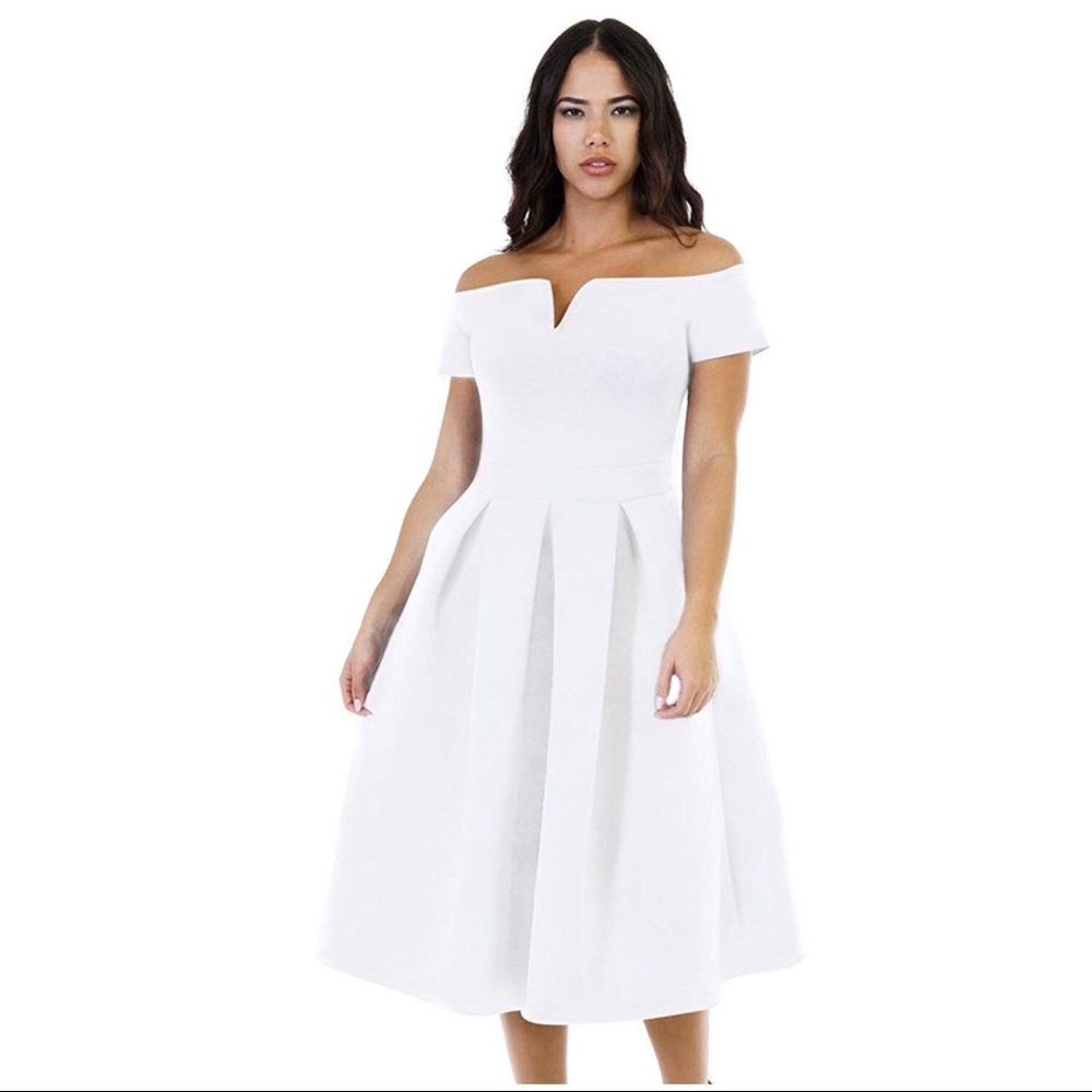 Women's Plus Size Vintage 1950s Party Midi Dress